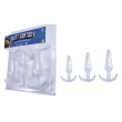 Butt Fantasy Triple Tapered Anal Plug Set - Clear